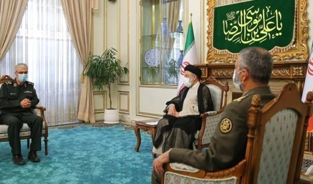 Iranian President-elect Ebrahim Raisi and Major General Muhammad Bagheri Iranian President-elect Ebrahim Raisi and Major General Muhammad Bagheri