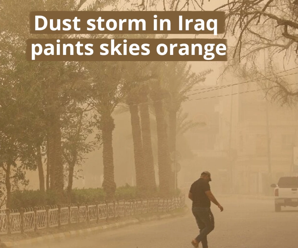 Dust storm in Iraq paints skies orange Dust storm in Iraq paints skies orange