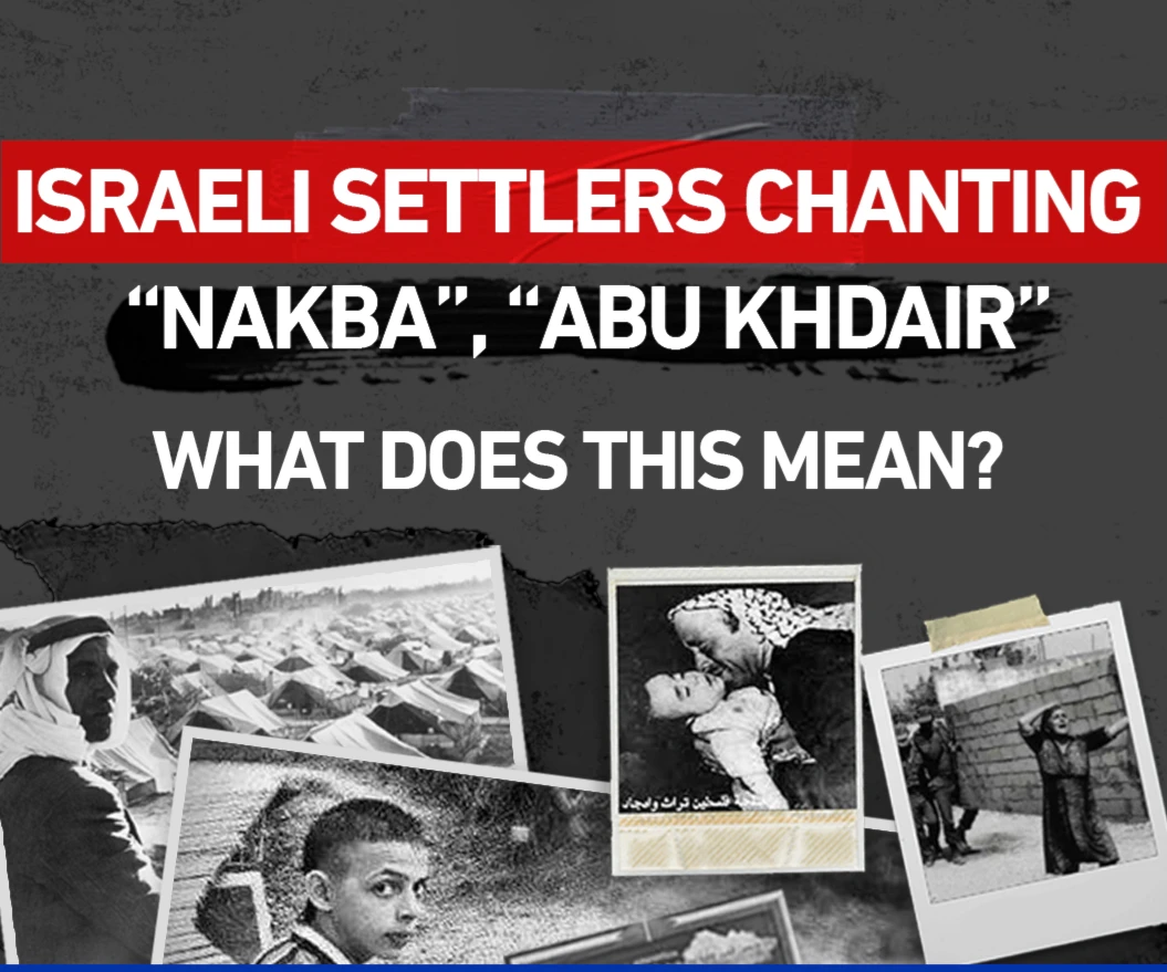 Israeli settlers chanting “Nakba”, “Abu Khdair”: What does this mean?