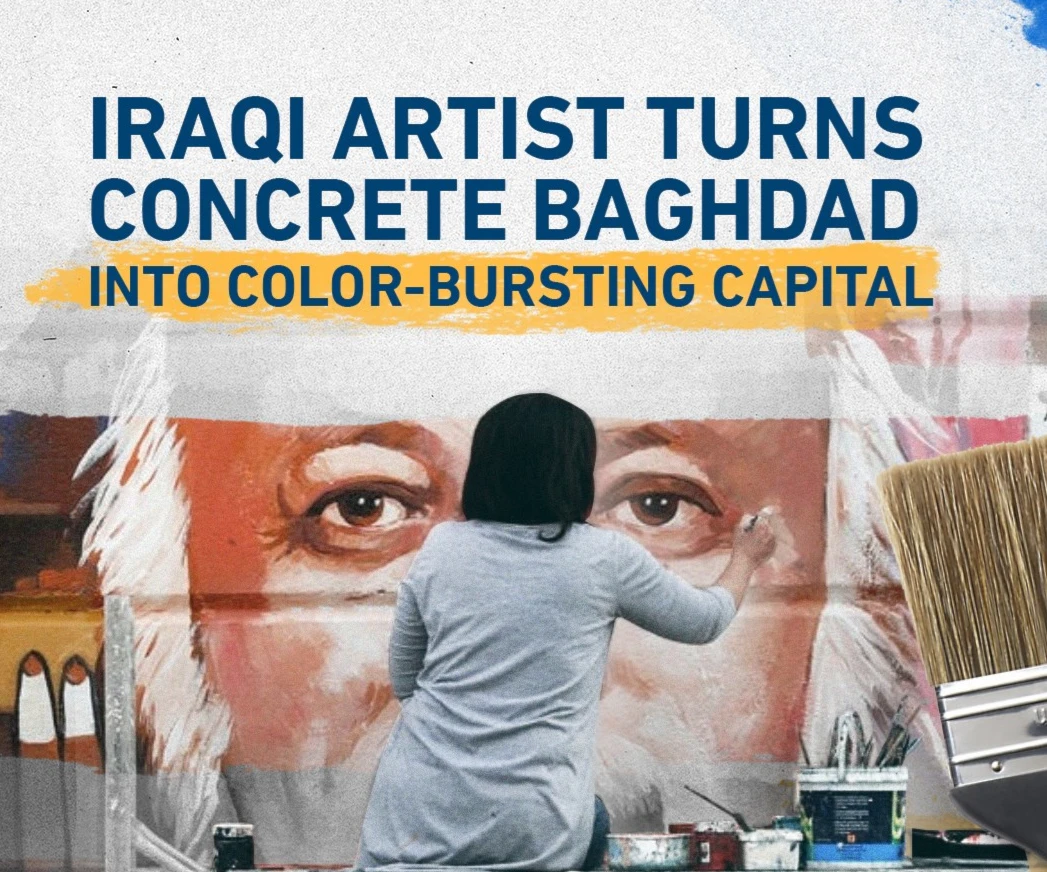 Iraqi artist colors Baghdad stroke by stroke Iraqi artist colors Baghdad stroke by stroke