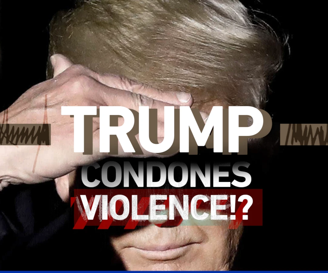 Trump condones violence!? Trump condones violence!?
