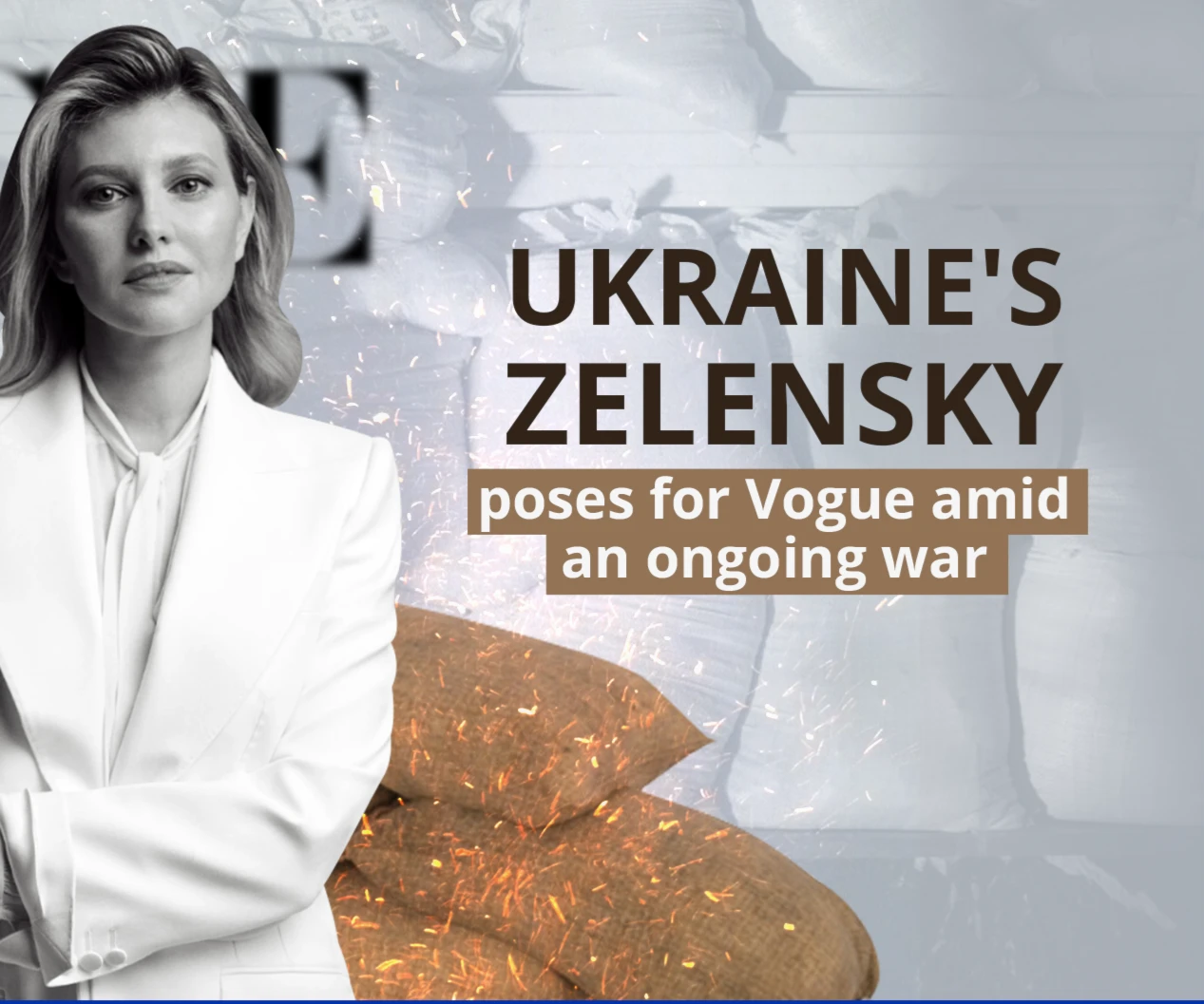 Ukraine's Zelensky poses for Vogue amid an ongoing war