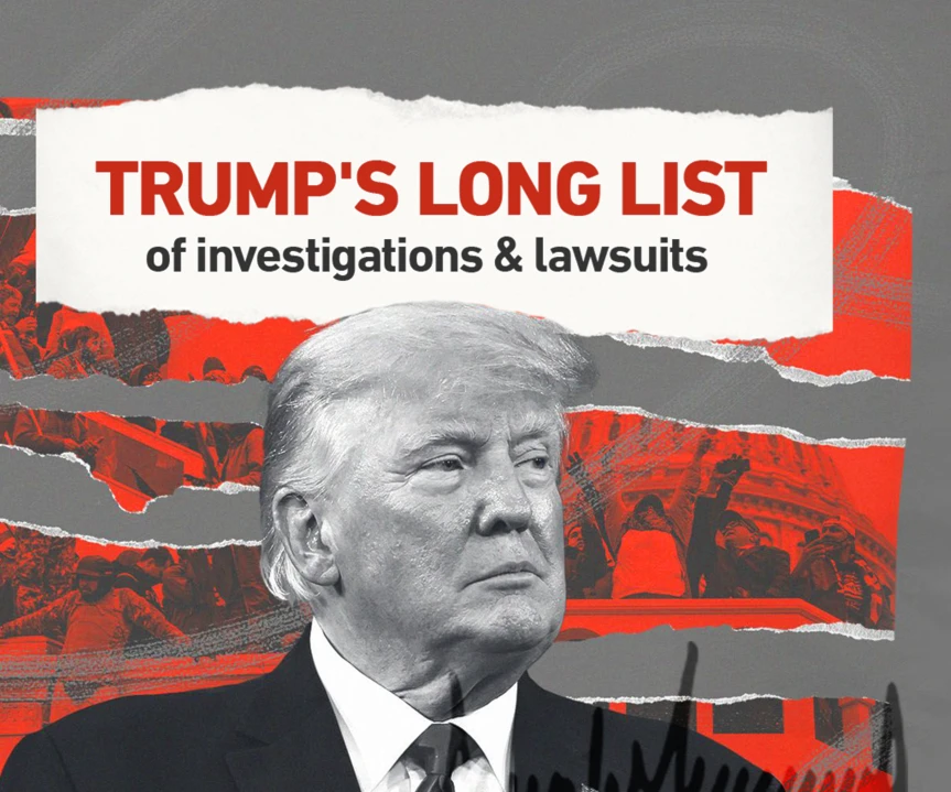 Trump's long list of investigations & lawsuits