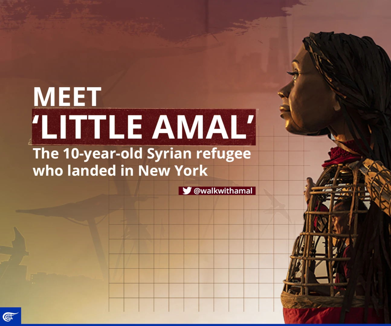 Meet ‘Little Amal’: The 10-year-old Syrian refugee who landed in New York Meet ‘Little Amal’: The 10-year-old Syrian refugee who landed in New York