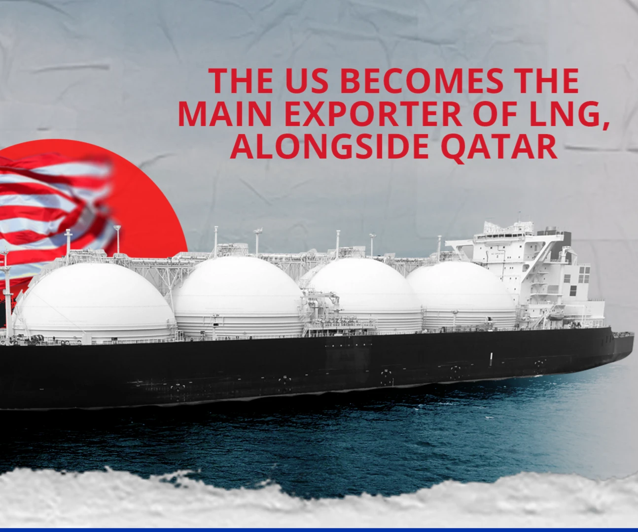 The US becomes the main exporter of LNG, alongside Qatar