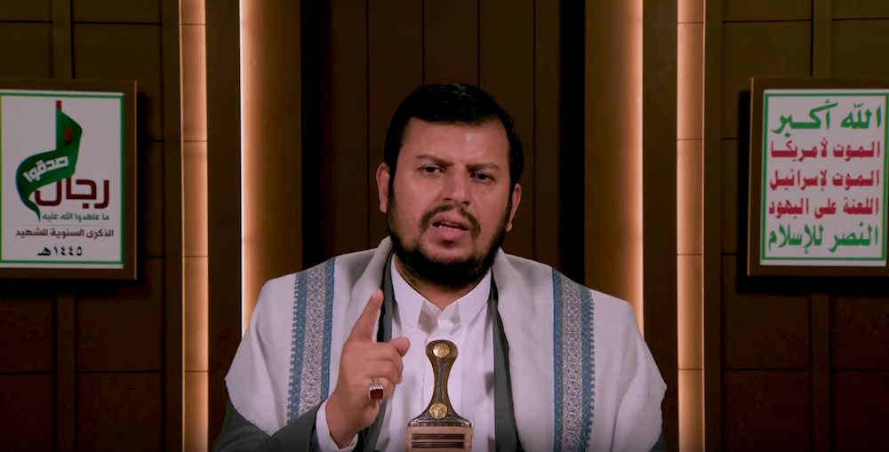 Sayyed Abdul-Malik al-Houthi says that Yemeni missiles have pushed 'Israel' to camouflage its vessels in the Red Sea.