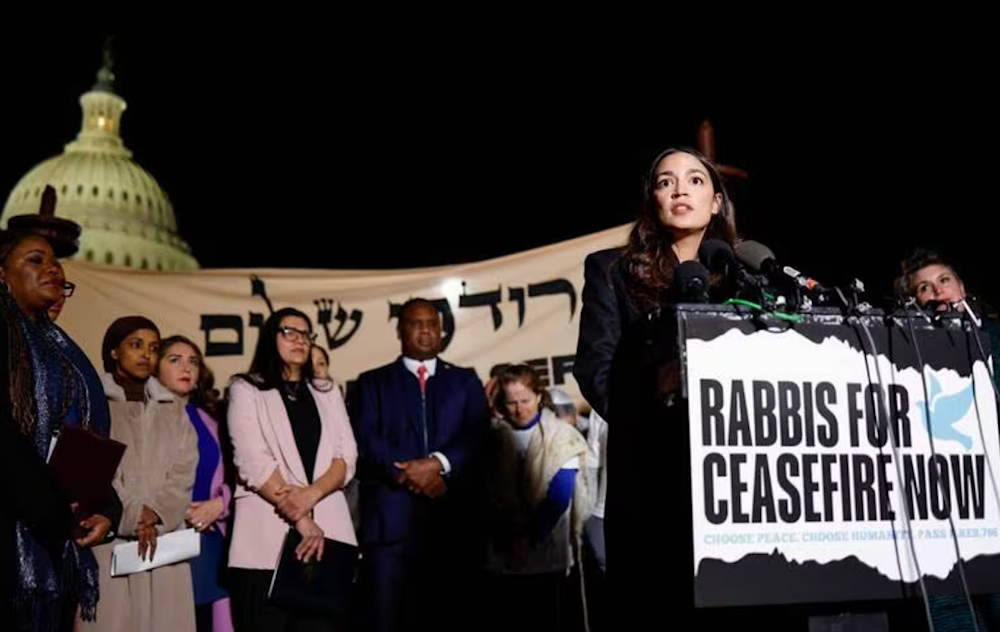 AOC leads Democrats urging Biden to call for ceasefire in Gaza