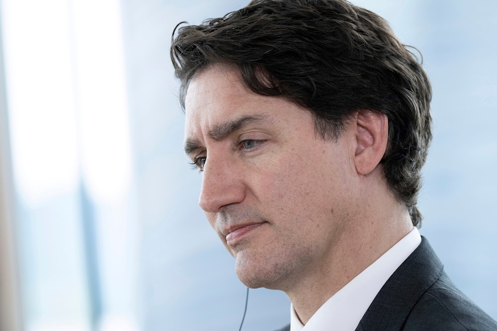 Canada's Prime Minister Justin Trudeau attends a meeting during the G7 Leaders' Summit in Hiroshima, western Japan Friday, May 19, 2023. (AP)