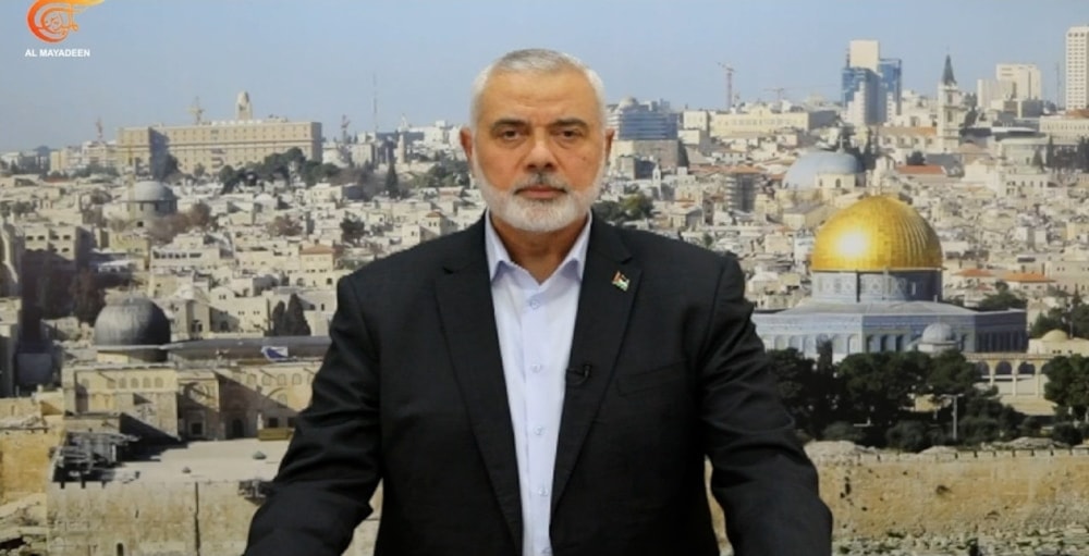Head of the Hamas Political Bureau, Ismail Haniyeh (Al Mayadeen)