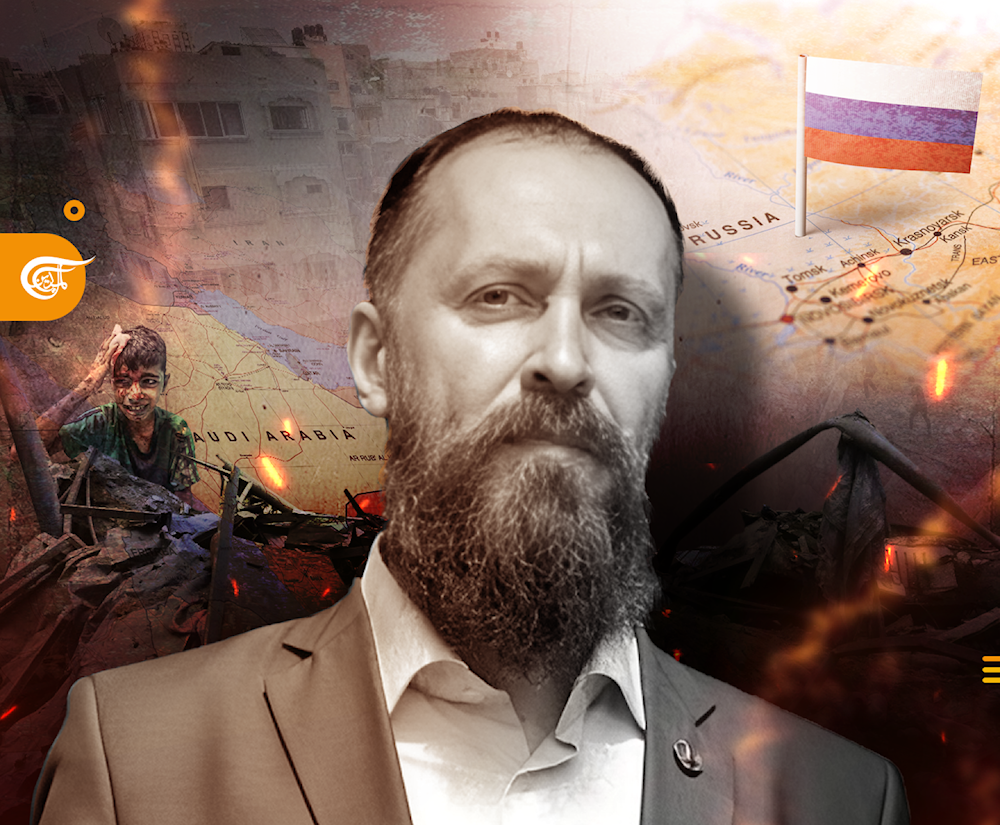 Geopolitika editor-in-chief and geopolitical analyst Leonid Savin speaks to Al Mayadeen Net and confirms that US global influence to face strategic consequences as a result of the Gaza Strip war. (Al Mayadeen)