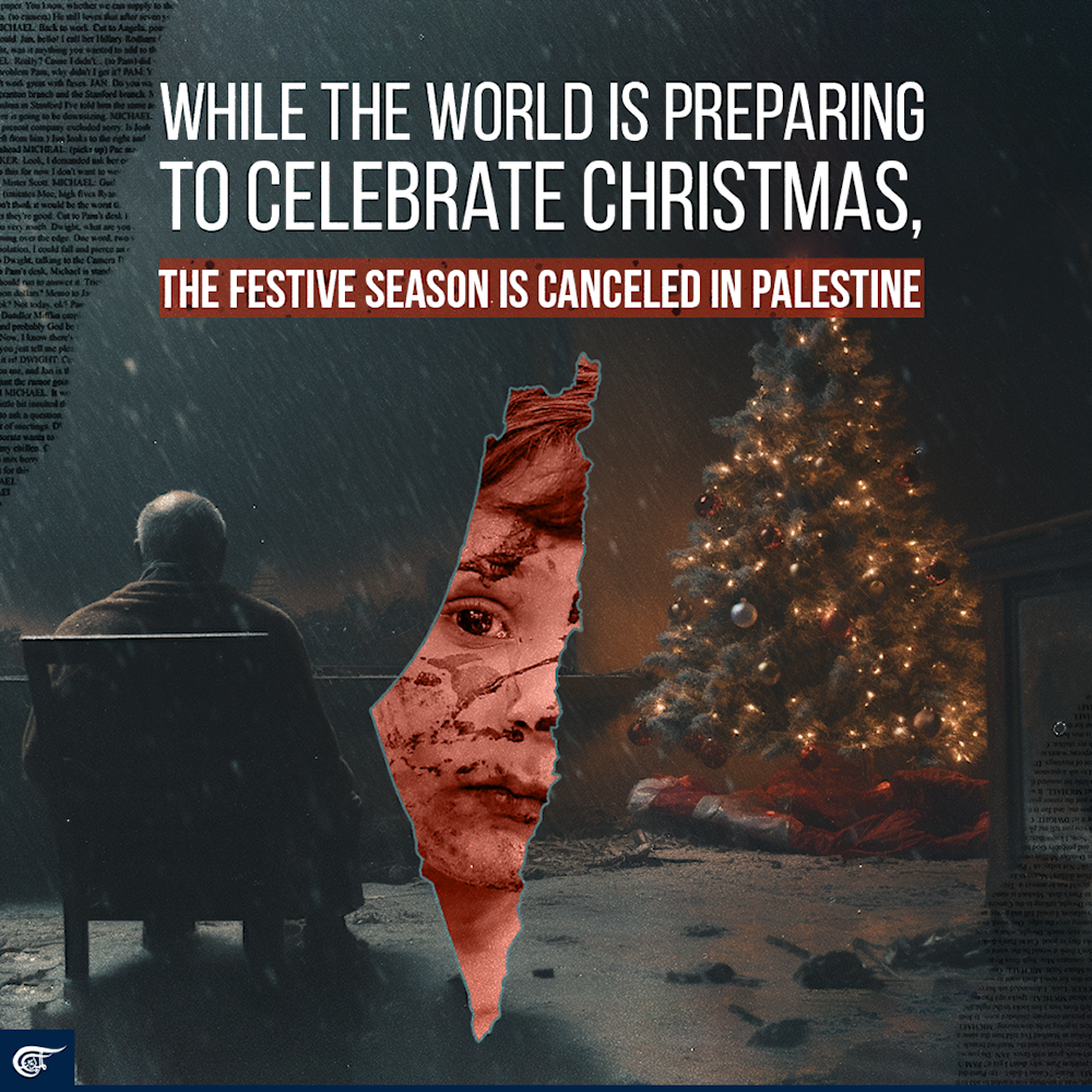 While the world is preparing to celebrate Christmas, the festive season is canceled in Palestine