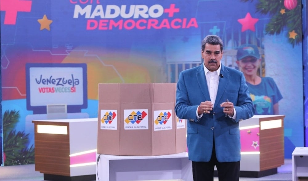 A screen grab from Venezuelan President Nicolas Maduro’s weekly program titled