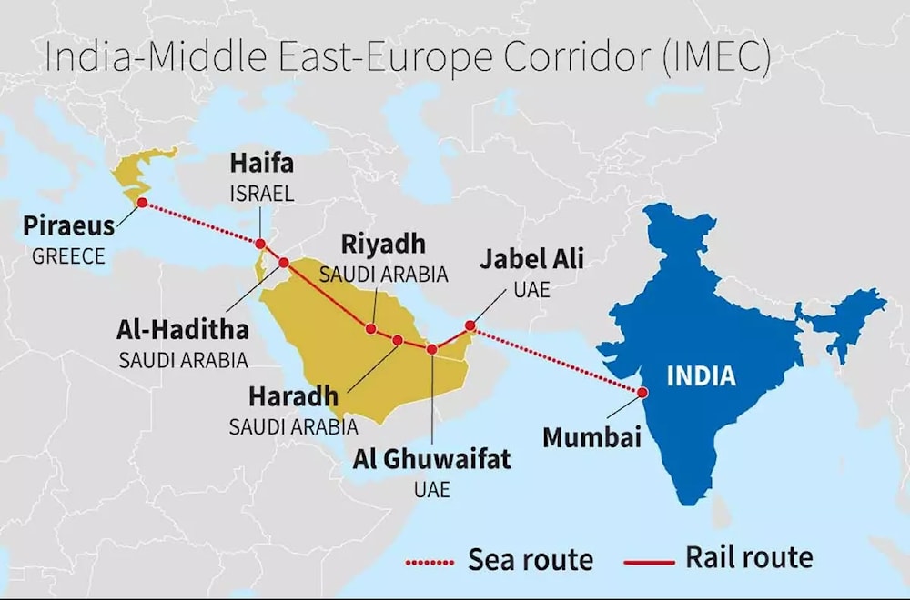 [Link to graphic: www.drishtiias.com/daily-updates/daily-news-analysis/india-middle-east-europe-corridor]