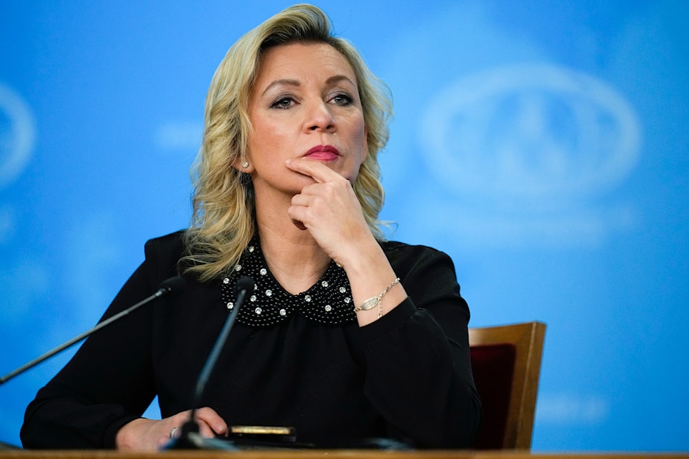 Russian Foreign Ministry spokeswoman Maria Zakharova attends Russian Foreign Minister Sergey Lavrov's annual news conference in Moscow, Russia, Wednesday, Jan. 18, 2023. (AP)