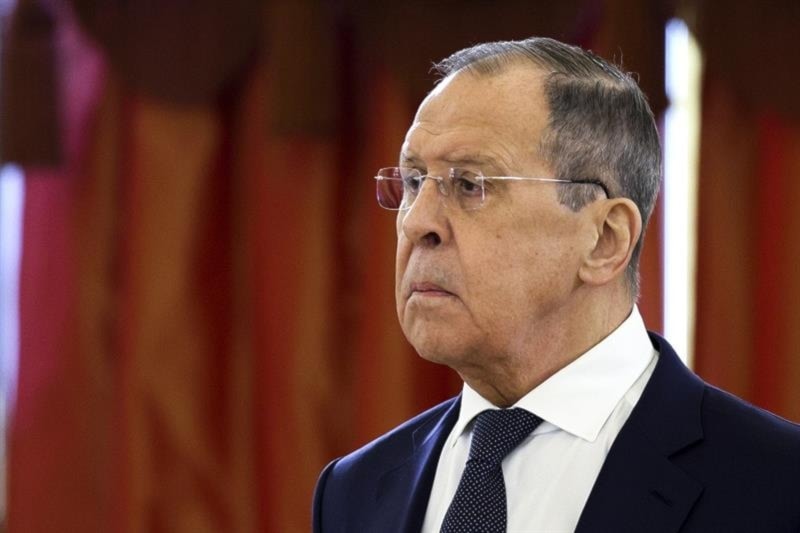 File photo: Russian Foreign Minister Sergey Lavrov attends a ceremony at the Kremlin, in Moscow, Russia, on April 5, 2023 (AP)
