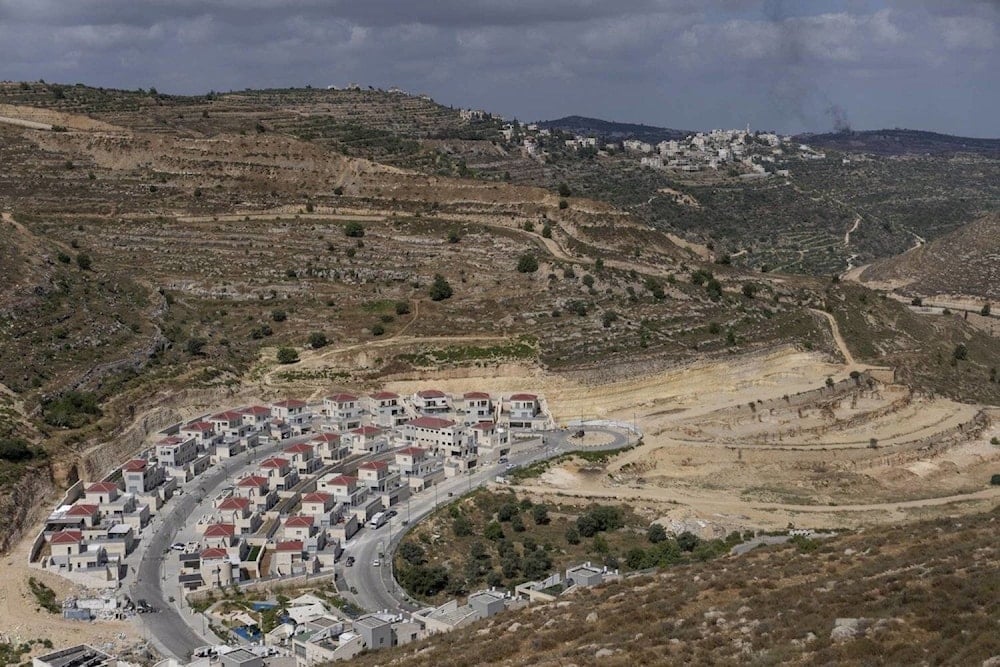 An undated photo of an Israeli settlement in the occupied West Bank (AP)