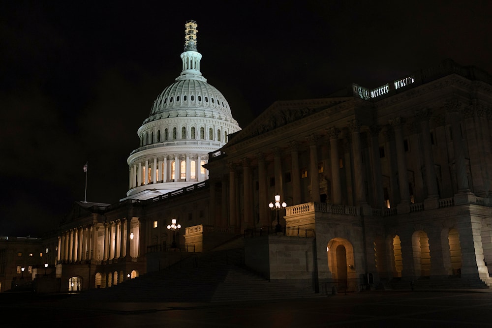 The US Capitol is seen at dawn on Friday, Oct. 20, 2023, in Washington. (AP)