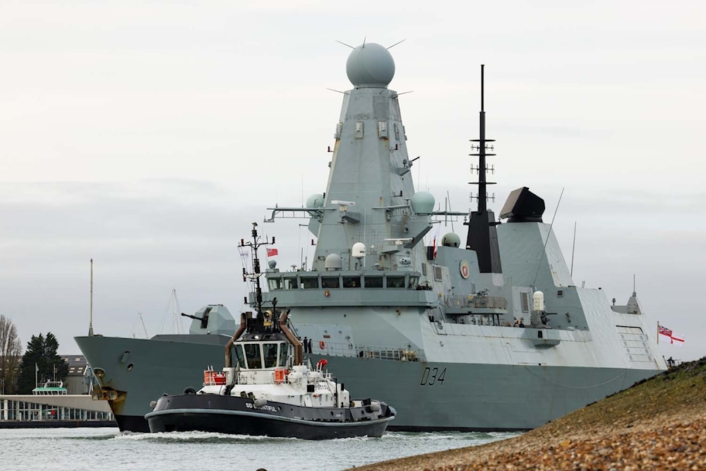 The British Royal Navy's HMS Diamond ship. (UK Ministry of Defense/ GOV.UK)