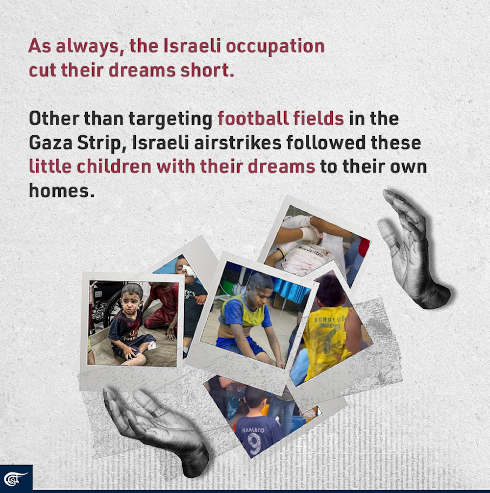 Dear football stars, these children in Gaza dreamed of becoming just like you