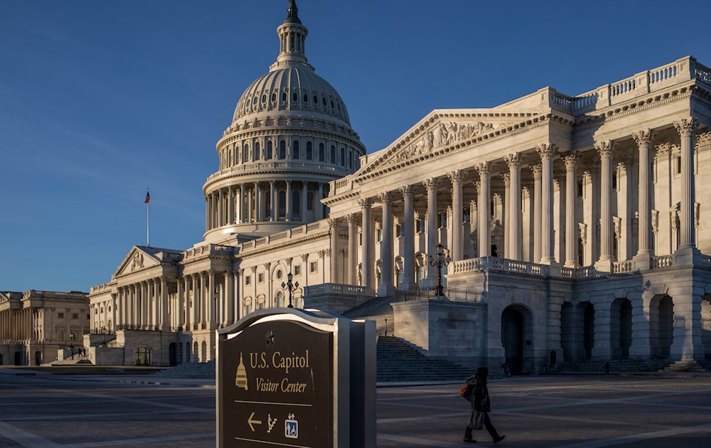 The Capitol is seen on the first day of a government shutdown after a divided Senate rejected a funding measure, in Washington, Saturday, Jan. 20, 2018. (AP)