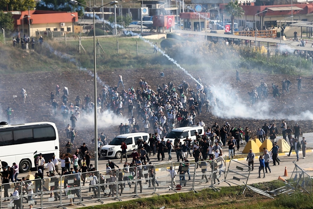 Pro-Palestine protesters try to storm US military base in Turkey
