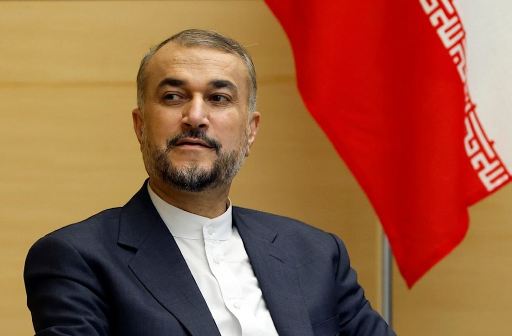 Iranian Foreign Minister Hossein Amir-Abdollahian is seen before a meeting with Japanese Prime Minister Fumio Kishida at Kishida's office in Tokyo Monday, Aug. 7, 2023. (Issei Kato/Pool Photo via AP)