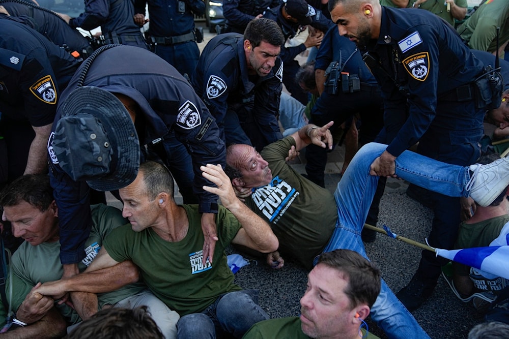 Netanyahu denies report on reservist protest leading to Oct 7.