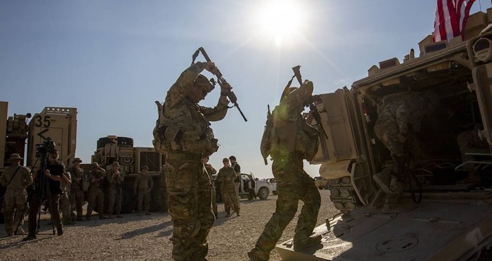 US occupation troops at a base in Syria (AP)