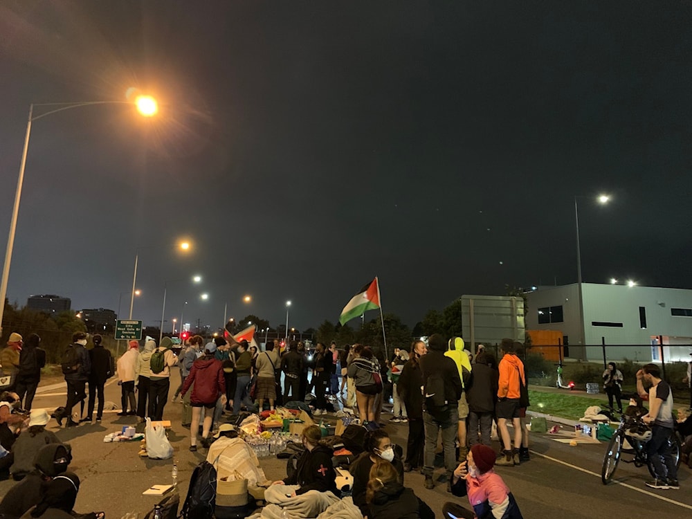 Pro-Palestine protesters block Israeli shipping line in Melbourne