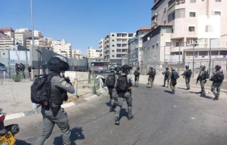 Israeli Occupation Forces storm Shuafat Refugee Camp in the occupied West Bank on November 8, 2023. (social media)