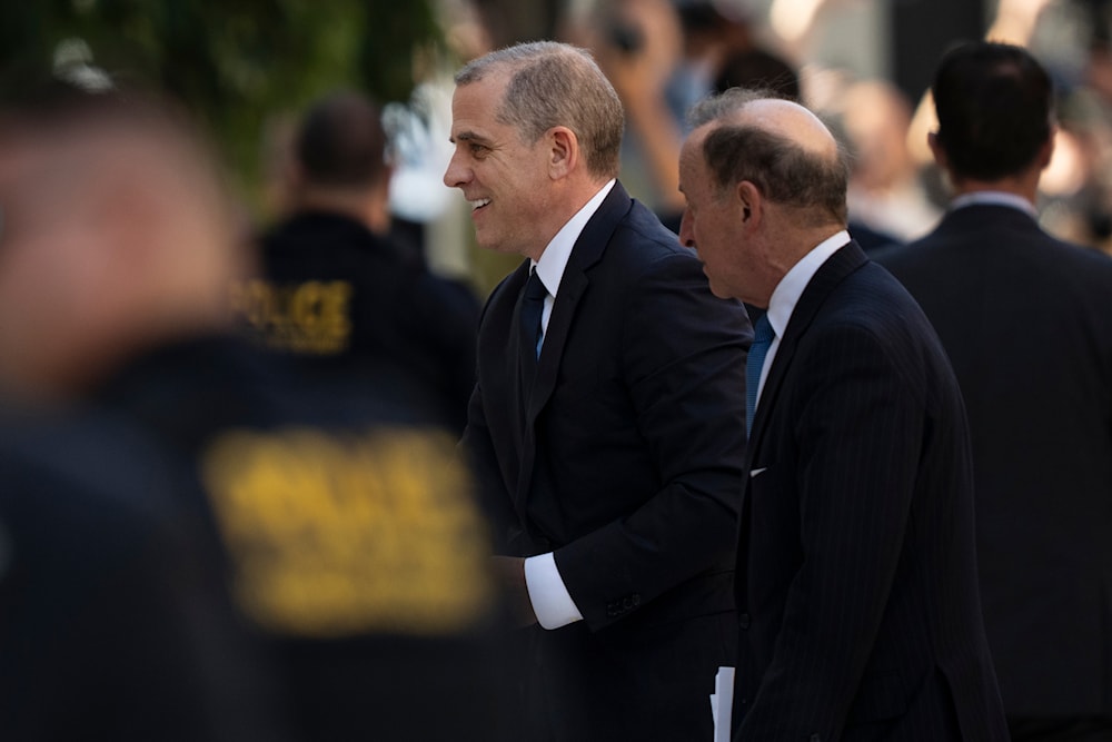 President Joe Biden's son Hunter Biden arrives for a court appearance, in Wilmington, Del, Tuesday, Oct. 3, 2023. (AP)