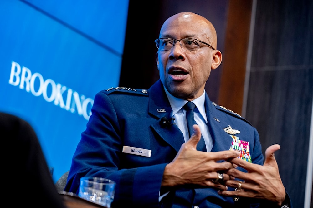 Air Force Chief of Staff Gen. CQ Brown, Jr. speaks about U.S. defense strategy at the Brookings Institution in Washington, Monday, Feb. 13, 2023 (AP)