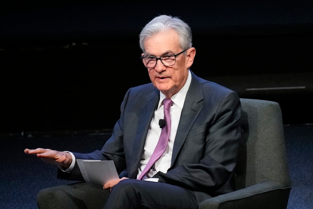 Federal Reserve Chairman Jerome Powell speaks at a meeting of the Economic Club of New York, Thursday, Oct. 19, 2023, in New York. (AP Photo/Seth Wenig)