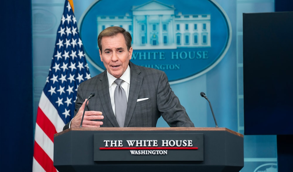 White National Security Council spokesman John Kirby speaks during a press briefing at the White House, Thursday, Nov. 30, 2023, in Washington. (AP)