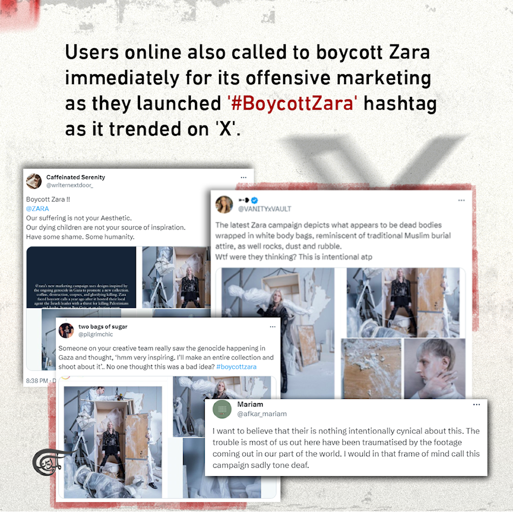 Calls to boycott Zara