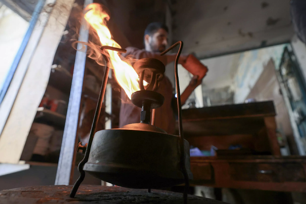 Old brass stoves only way to cook in war-torn Gaza