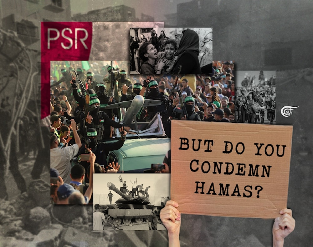 Some of the key findings of these polls show an uptick in support for Hamas as a movement, and a sharp decline in support for the Palestinian Authority. (Al Mayadeen English; Illustrated by Zeinab El-Hajj)