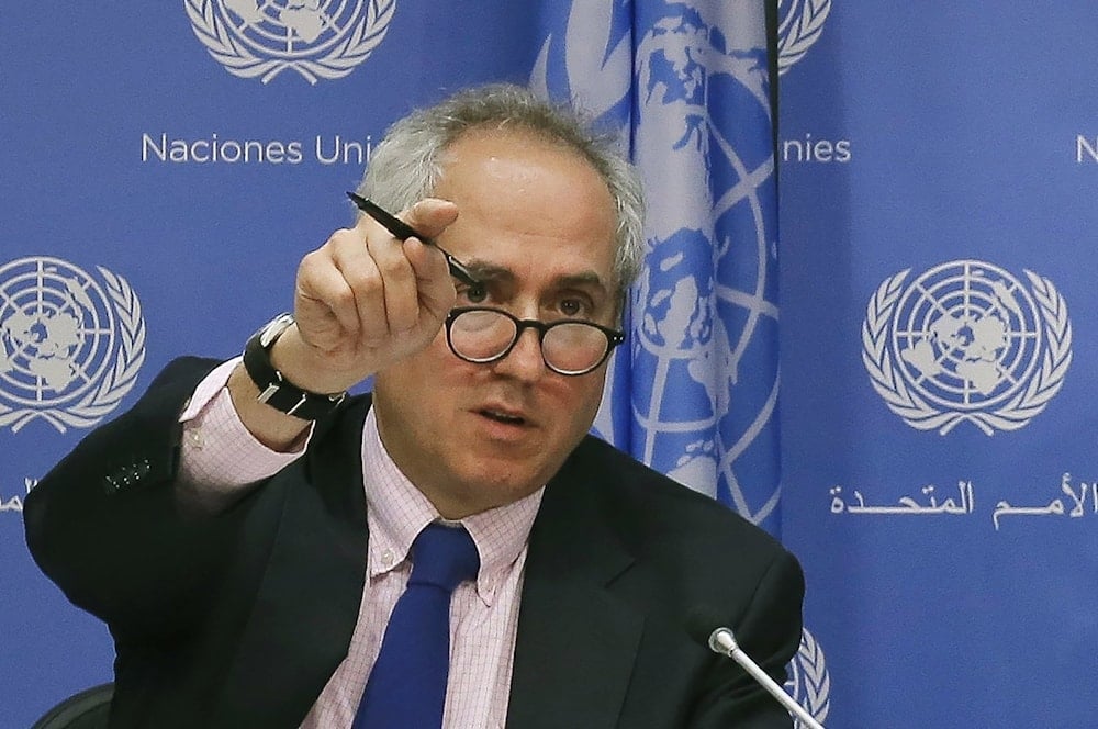 United Nations spokesperson Stephane Dujarric fields questions in New York, U.S., June 20, 2017. (AP)