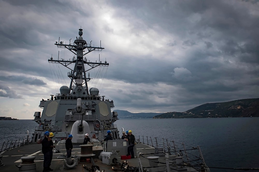This Nov. 12, 2018 photo shows The USS Carney in the Mediterranean Sea (Mass Communication Specialist 1st Class Ryan U. Kledzik/U.S. Navy via AP)