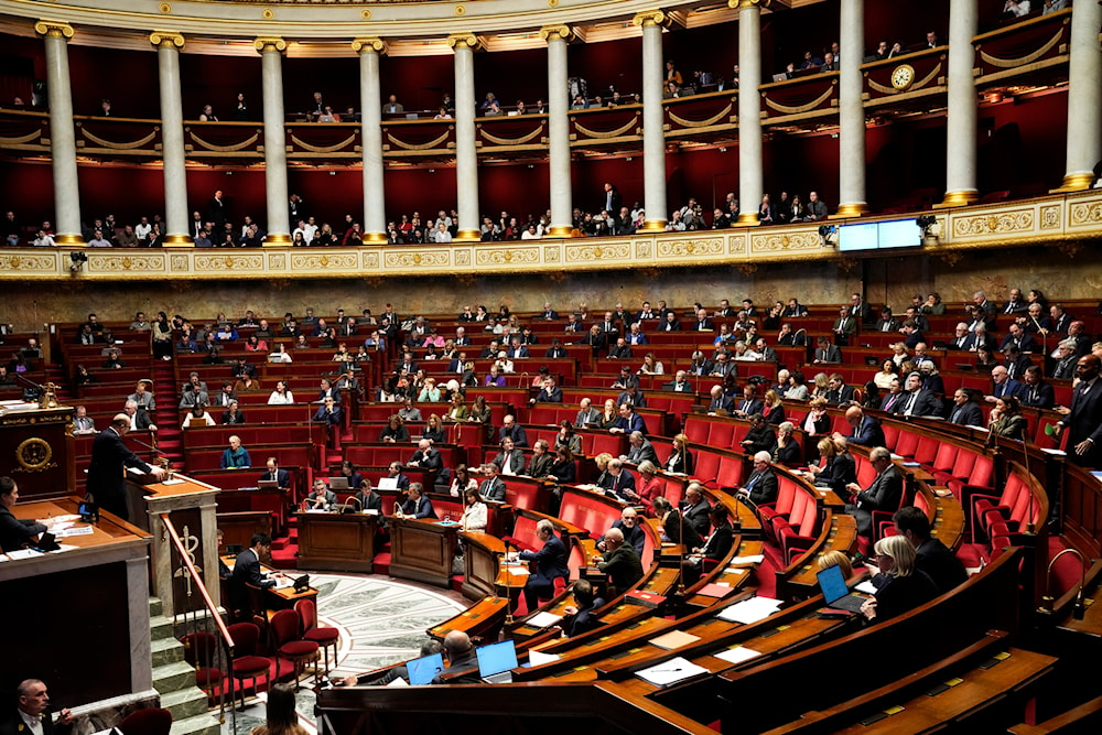 A general view of National Assembly in Paris, Monday, December 11, 2023. (AP)