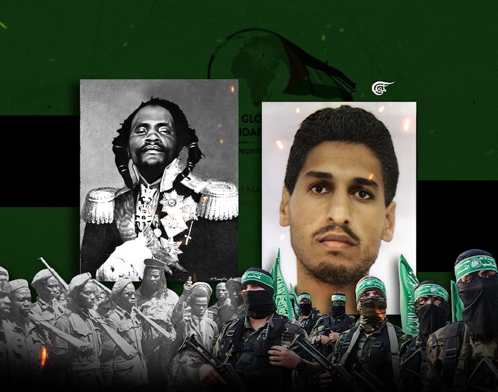 The West often fails to acknowledge historical oppression, instead advocating for the normalization of Israel's control over Palestinians while labeling any resistance as 'terrorism.' (Al Mayadeen English; Illustrated by Zeinab El-Hajj)