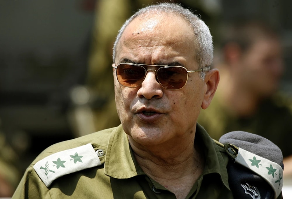 Israeli Army Chief of Staff Lt. Gen. Dan Halutz at an August 2006 press conference in the northern Israeli town of Kiryat Shmona. (AFP)