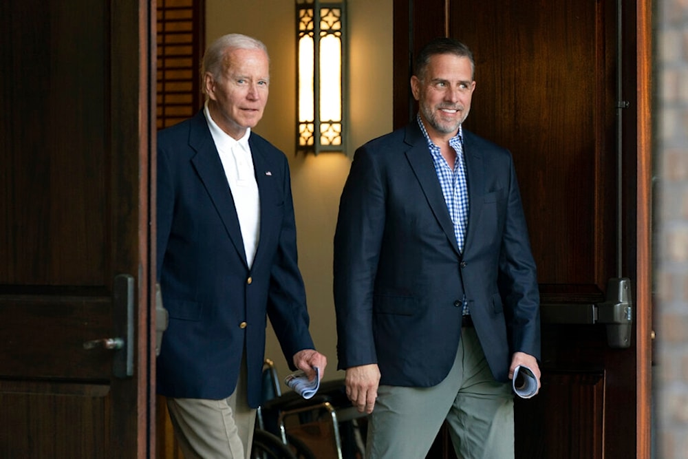 President Joe Biden and his son Hunter Biden leave Holy Spirit Catholic Church in Johns Island, S.C. Aug. 13, 2022. (AP)