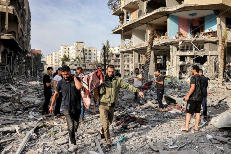 Gaza death toll exceeds 21,800 amid hysteric strikes