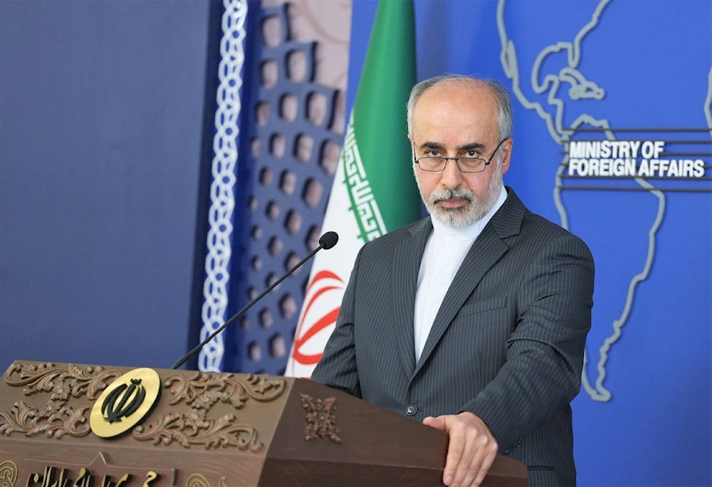 Nasser Kanaani, the spokesman for Iran's Ministry of Foreign Affairs, pictured on December 1, 2023. (Iran MFA website)