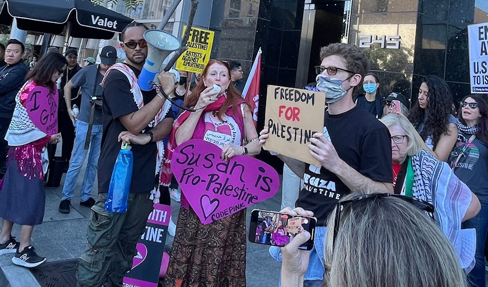 Hollywood rally condemns censorship of pro-Palestine actors