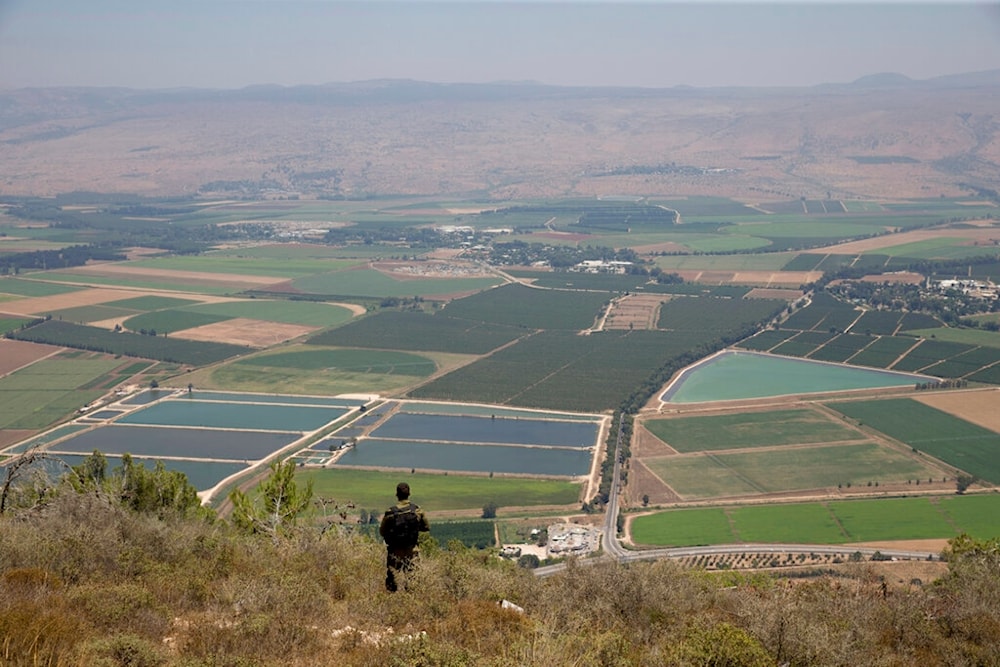 A view of Hula valley near the 