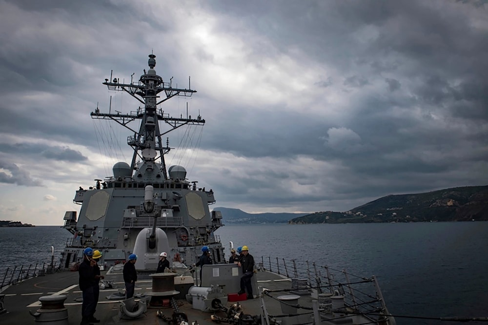 This Nov. 12, 2018 photo shows The USS Carney in the Mediterranean Sea. (AP)
