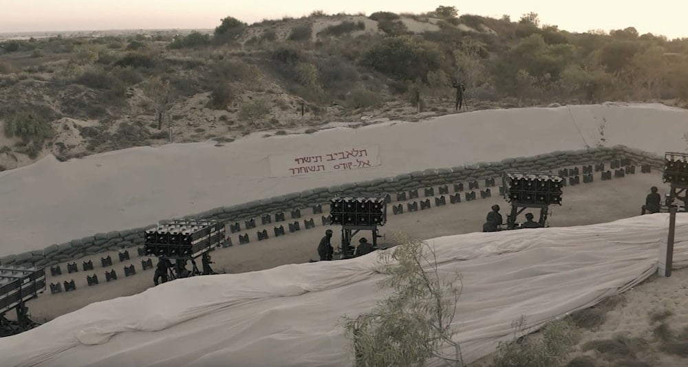 Al-Qassam unveils M-90 rocket, following 3 barrages on 'Tel Aviv'