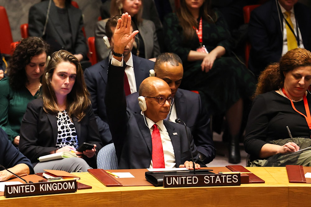 US uses veto power, blocks UNSC resolution calling for Gaza ceasefire